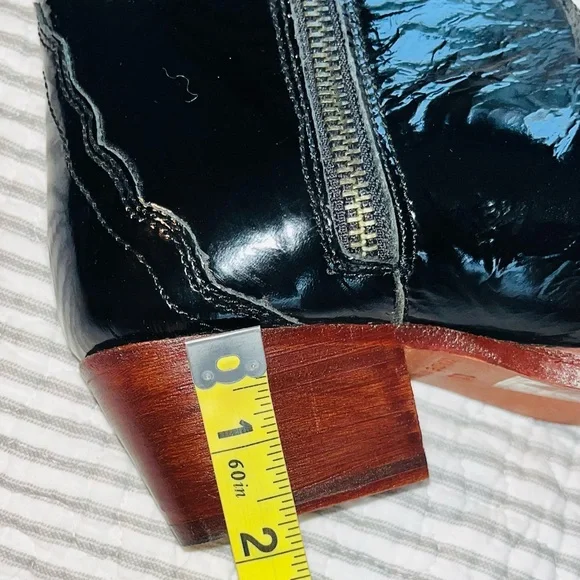 Free People New Frontier Patent Leather Boots sz 6 - Picture 13 of 14